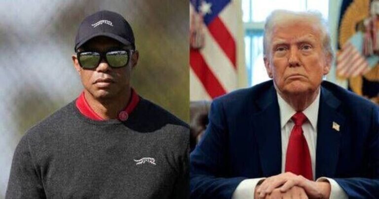 President Trump Tiger Woods