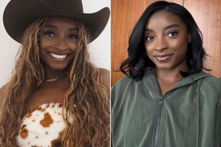 Simone Biles Shows Off Toned Abs and Belly Button Piercing in Simone Biles