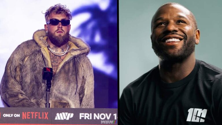 Jake Paul mocks Floyd Mayweather as he ignites $40 million Jake Paul Floyd Mayweather