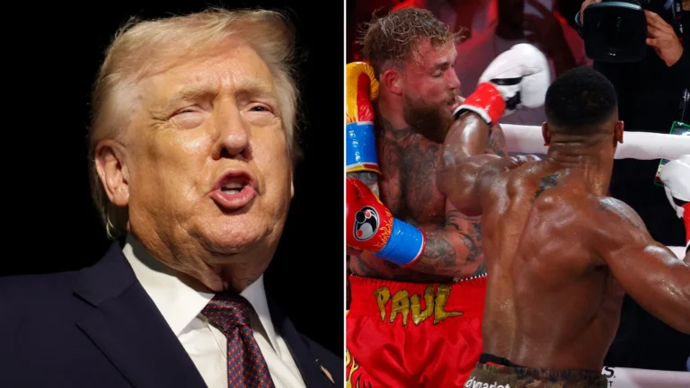 Donald Trump Jake Paul Anthony Joshua