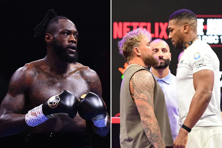 Jake Paul hits back at Deontay Wilder over claims that Anthony Jake Paul Deontay Wilder Anthony Joshua