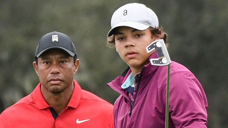 Tiger Woods opens up on son on Charlie’s ‘very different’ colle Tiger Woods Charlie Woods