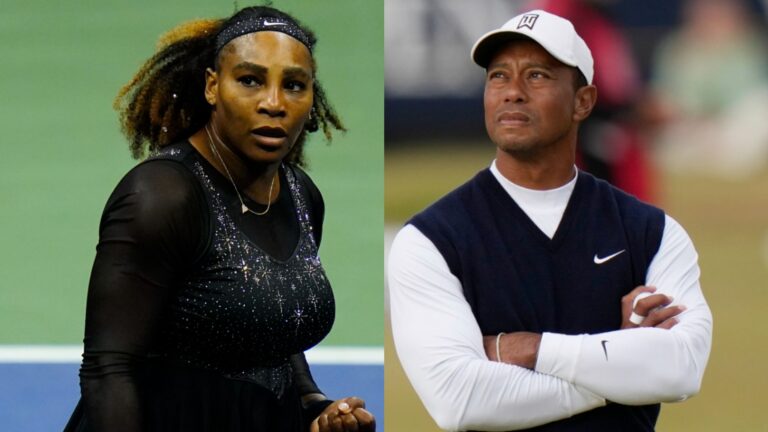 The supportive message Tiger Woods sent Serena Williams after h Tiger Woods Serena Williams